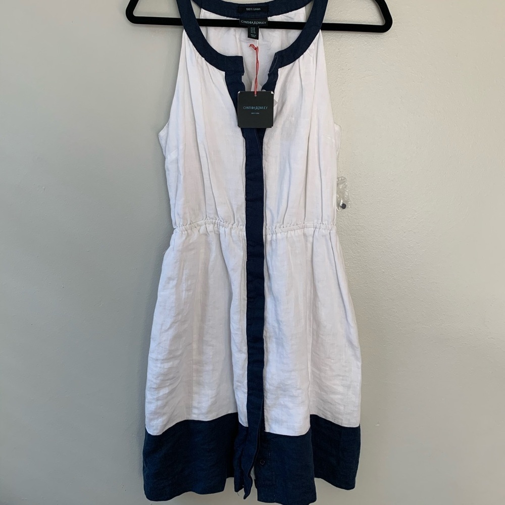 NWT Cynthia Rowley 100% linen dress